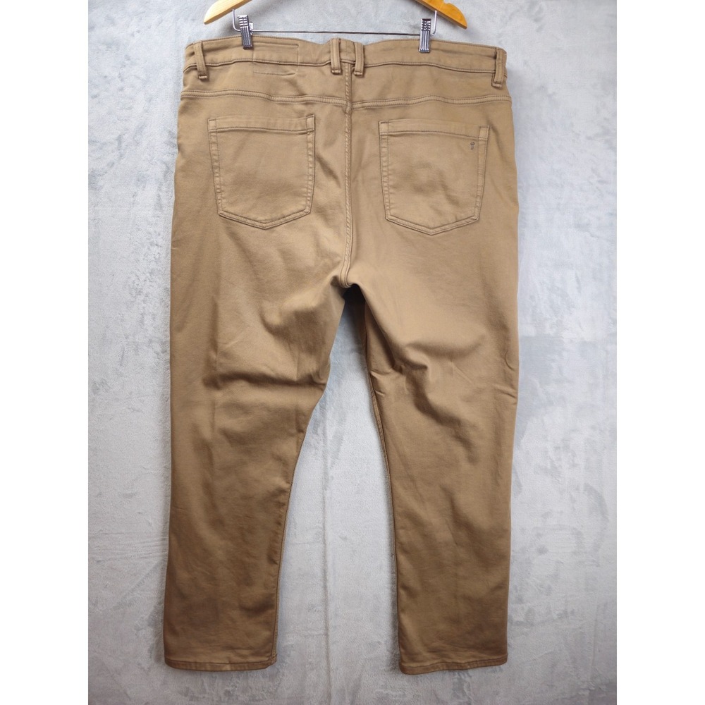 Men's Slim Straight Jeans - Tan - Picture 4 of 6